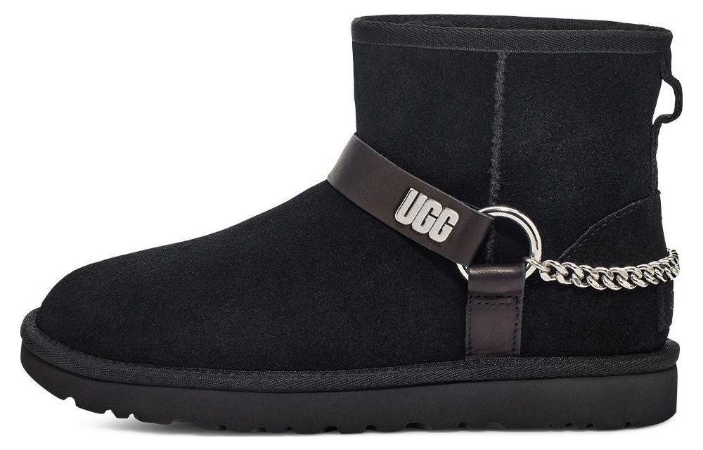 UGG Warm Slip-Resistant Short Snow Boots Women's Black