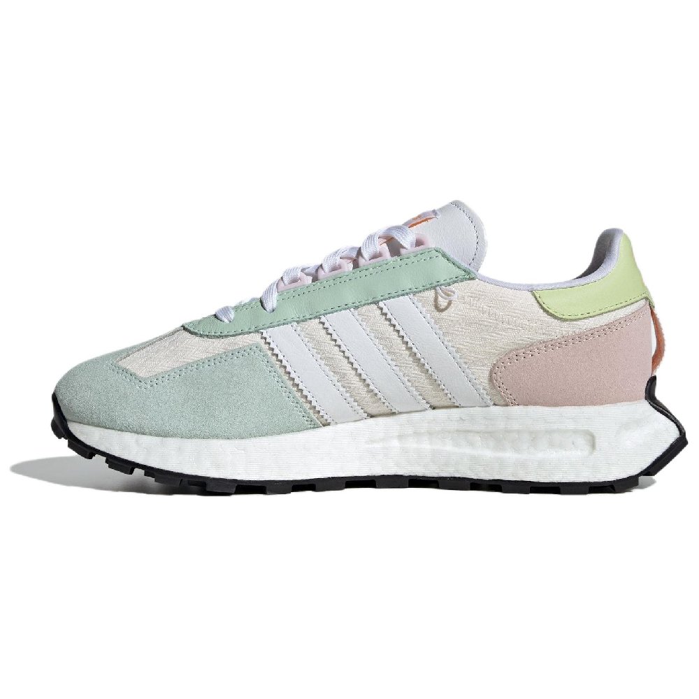 Adidas Originals Retropy E5 Cushioned Slip Resistant Low Top Casual Shoes Women's Green White Yellow