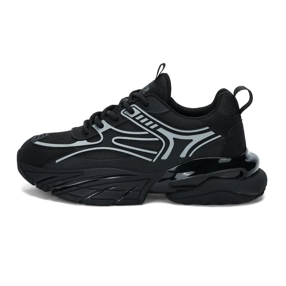 JEEP SPIRIT Low top Chunky Sneakers Men's Graphite Silver