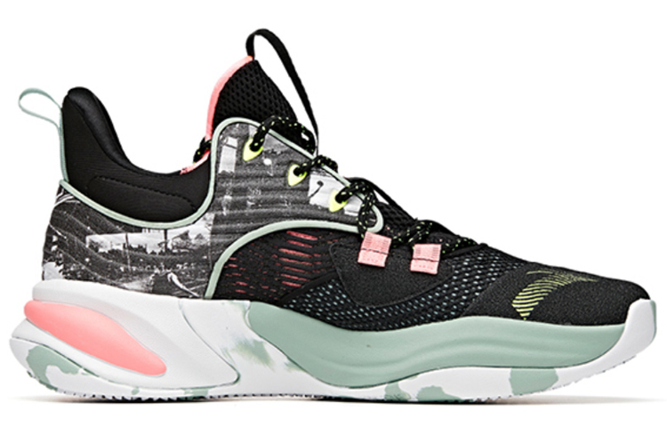 ANTA Basketball Shoes Men's Low top Black Pink Green купить в интернет-магазине Yoocart с быстрой доставкой по России.