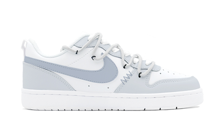 Nike Court Borough Low-Top Skateboard Shoes Women's White Gray купить в интернет-магазине Yoocart с быстрой доставкой по России.