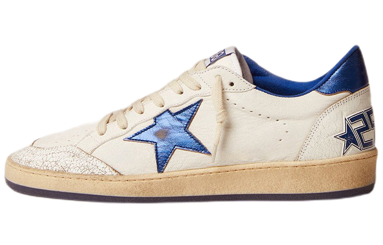 Golden Goose Ball Star Low White Bluette