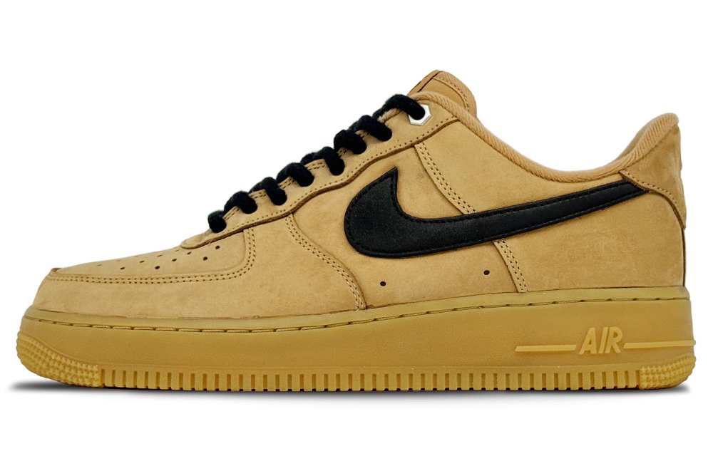 Nike Air Force 1 Low-Top Skateboard Shoes Unisex Wheat