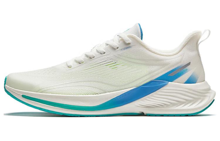 Anta Hydrogen Run 6th Generation Shock Absorbers Rebound Low top Casual Running Shoes Men's White Blue