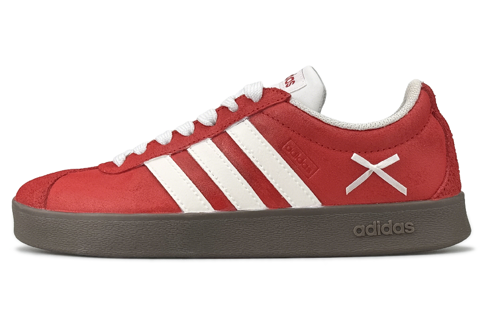 Adidas VL COURT 2.0 Wear resistant And Lightweight Low top Skateboard Shoes Red