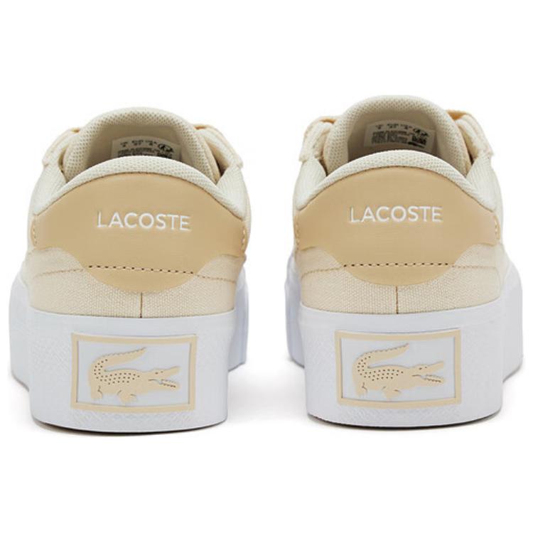 LACOSTE Mid-Top Skateboard Shoes Women's Ecru купить в интернет-магазине Yoocart с быстрой доставкой по России.