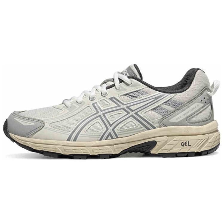 Asics Gel-Venture 6 Anti-Slip Wear-Resistant Low-Top Trail Running Running Shoes Women's White Gray