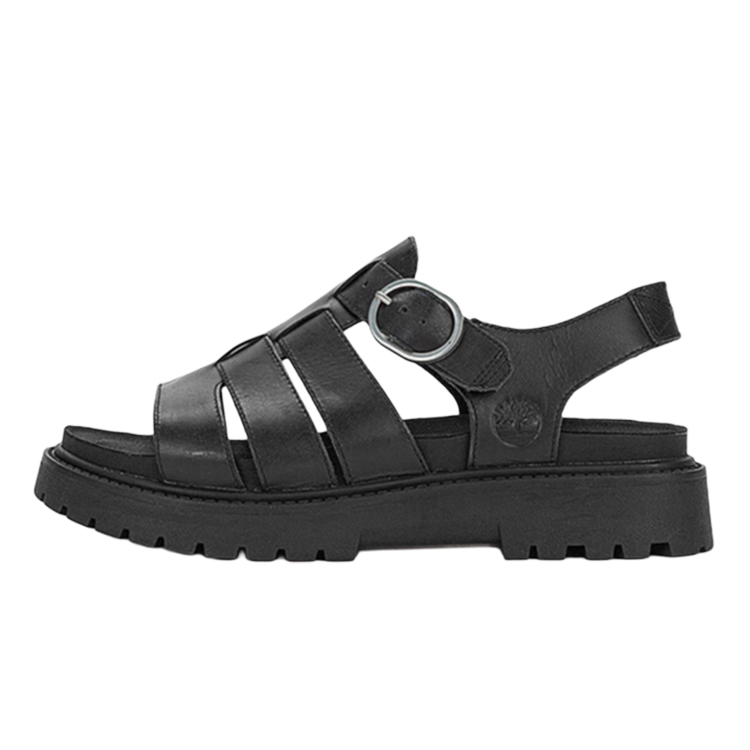 Timberland Clairemont Way Fisherman Sandals 'Black Nubuck' Women's