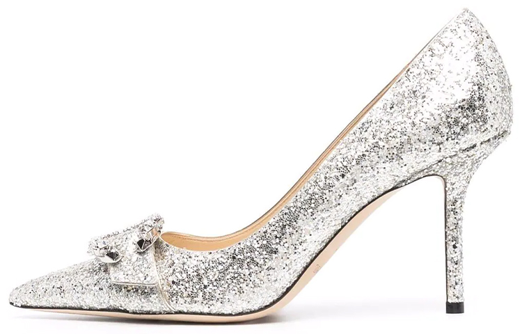Jimmy Choo Saresa High Heels Women's Silver