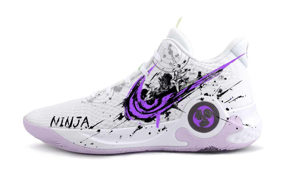 Nike KD Trey 5 IX Ninjago Masters Of Power Abrasion Resistant Mid Top Vintage Basketball Shoes Unisex Purple White