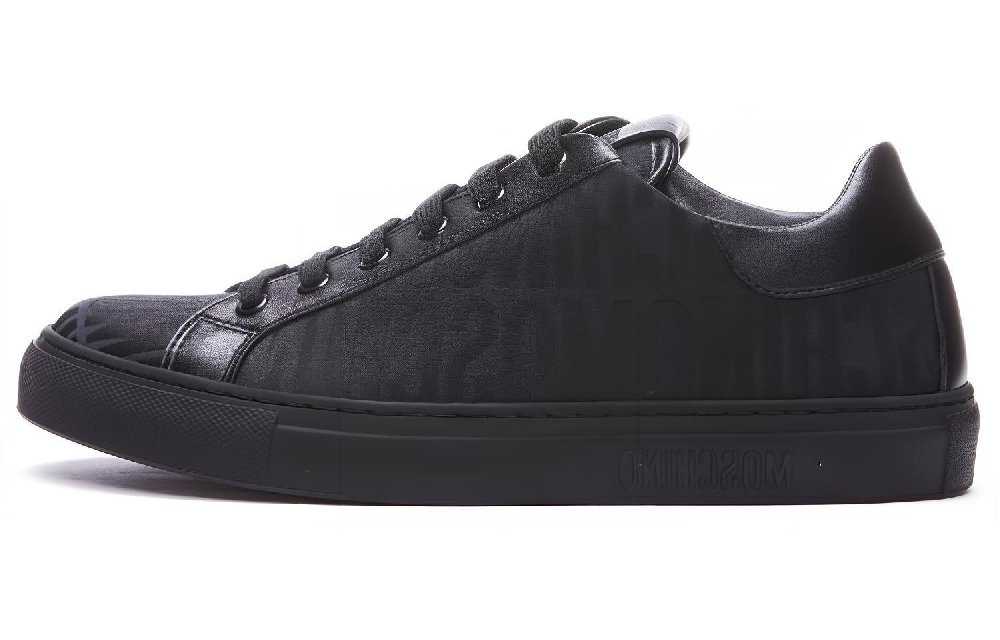 MOSCHINO Low-Top Stylish Skateboarding Shoes Women's Black
