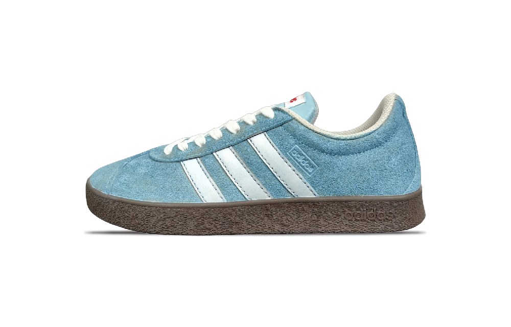 Adidas VL COURT 2.0 Low Top Skateboard Shoes Women's Sky Blue