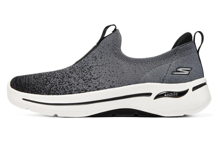 Skechers Go Walk Arch Fit Low Top Casual Shoes Women's Black White