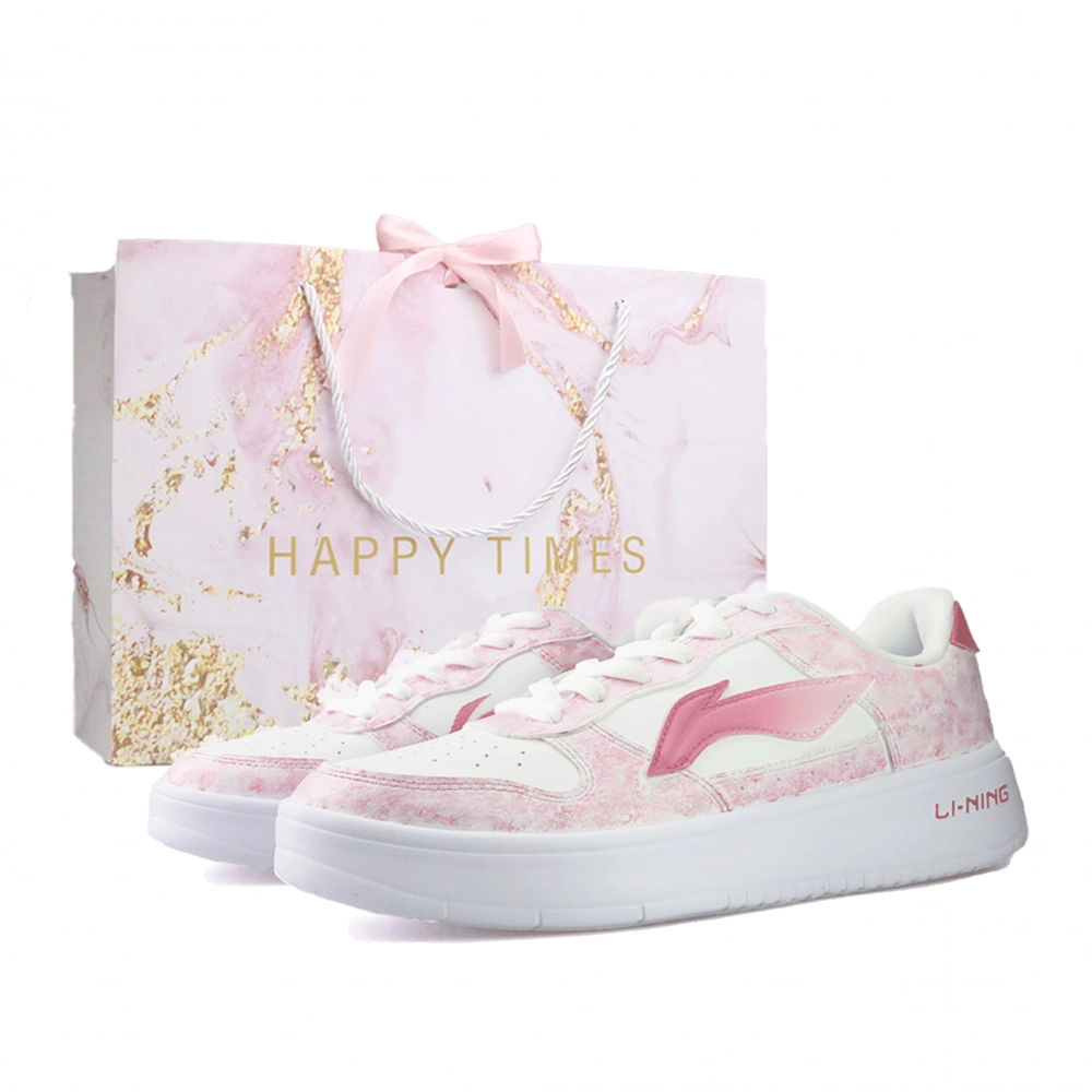 LiNing Pontoon Boats Slip Resistant, Abrasion Resistant, Lightweight Low top Skateboard Shoes Unisex Pink