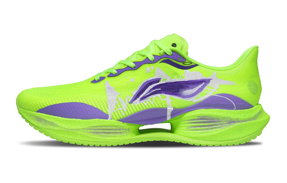 LiNing Super Light 22 Slip Resistant, Abrasion Resistant, Breathable Low Top Casual Running Shoes Men's Green
