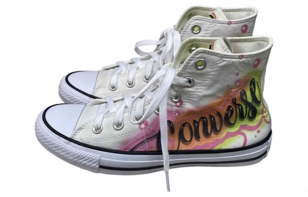Converse All Star Light Anti-Slip And Wear-Resistant Lightweight High-Top Canvas Shoes Unisex White