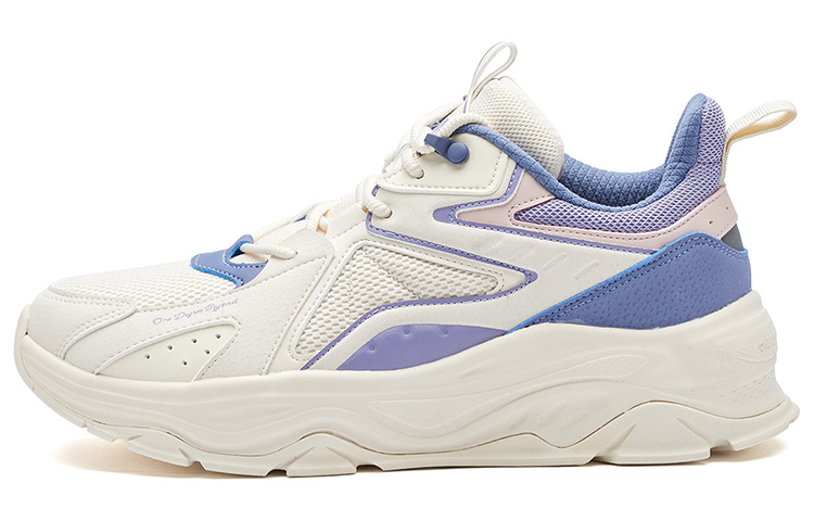 361° Anti Slip Wear Resistant Low Top Sports Casual Shoes Women's Beige Blue