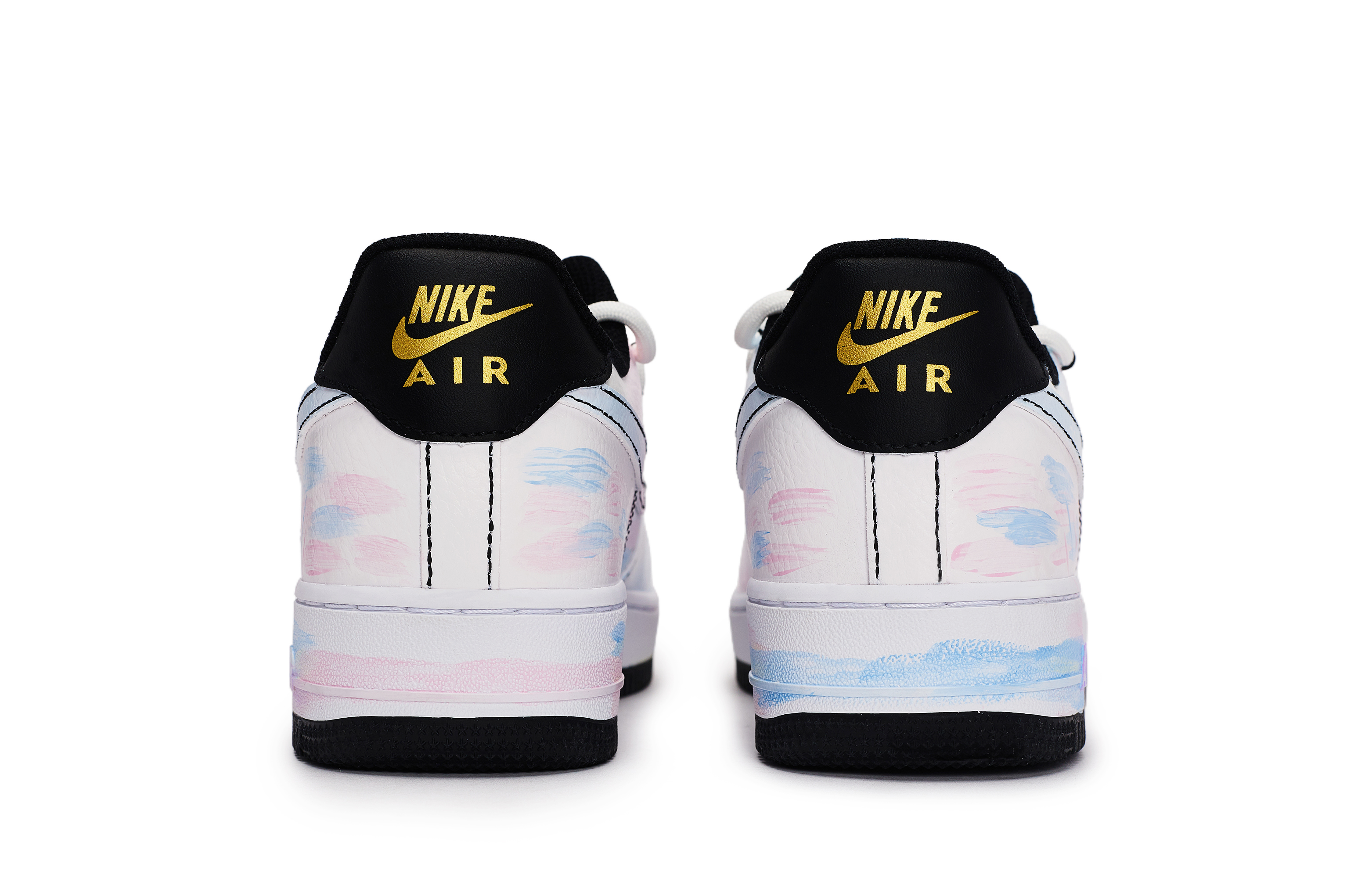 Nike Air Force 1 Skateboard Shoes Women's Low top Black/White/Pink/Blue купить в интернет-магазине Yoocart с быстрой доставкой по России.