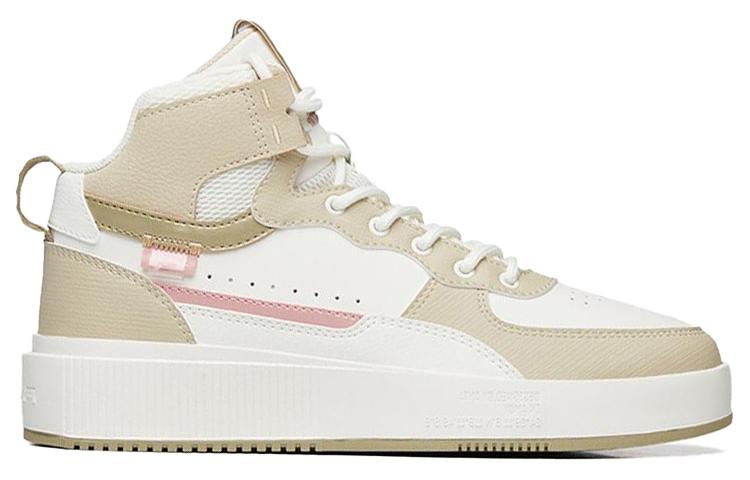 Anta Anti-Slip Wear-Resistant High-Top Skateboard Shoes Women's White Yellow купить в интернет-магазине Yoocart с быстрой доставкой по России.