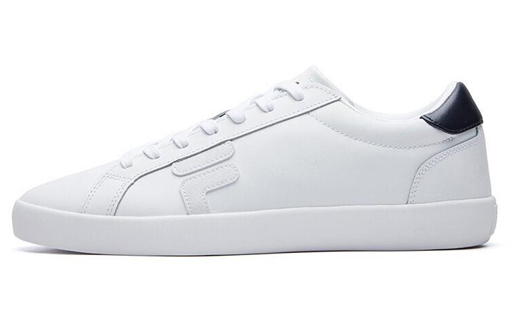 FILA Stride Slip-Resistant Breathable Low-Top Skateboard Shoes Men's White Blue