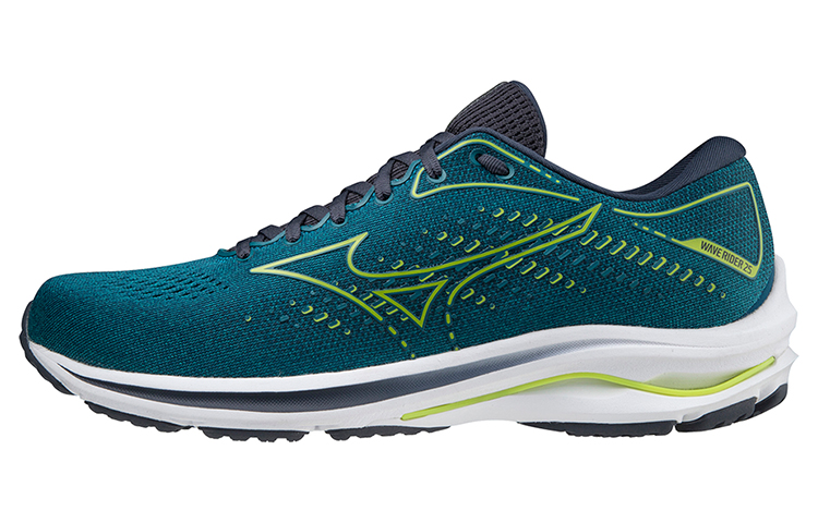 Mizuno Wave Rider 25 Cushioning Abrasion Resistant Breathable Rebound Low Top Training Running Shoes Men's Green