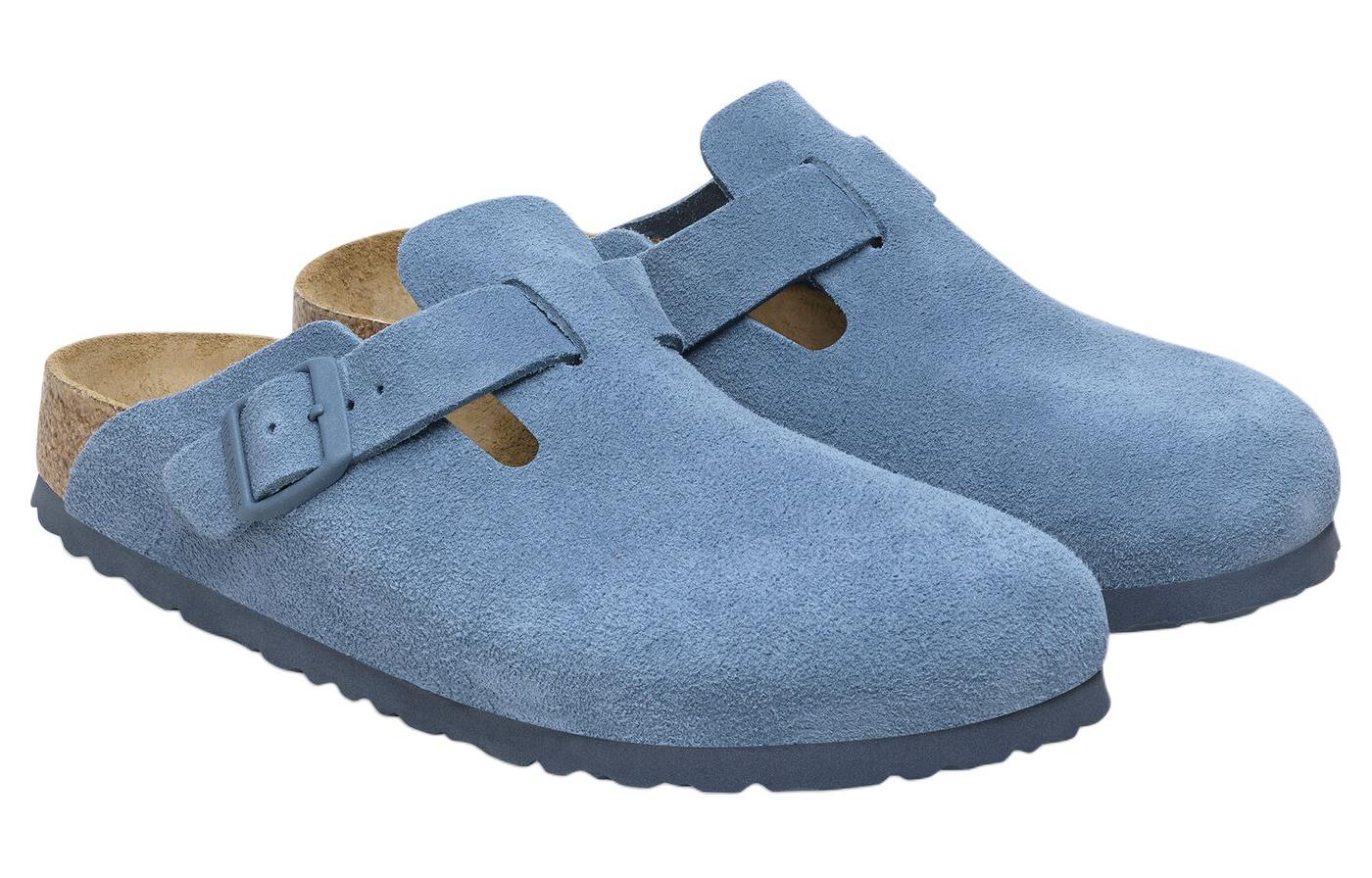 Birkenstock Buckled Suede Leather Slippers купить в интернет-магазине Yoocart с быстрой доставкой по России.