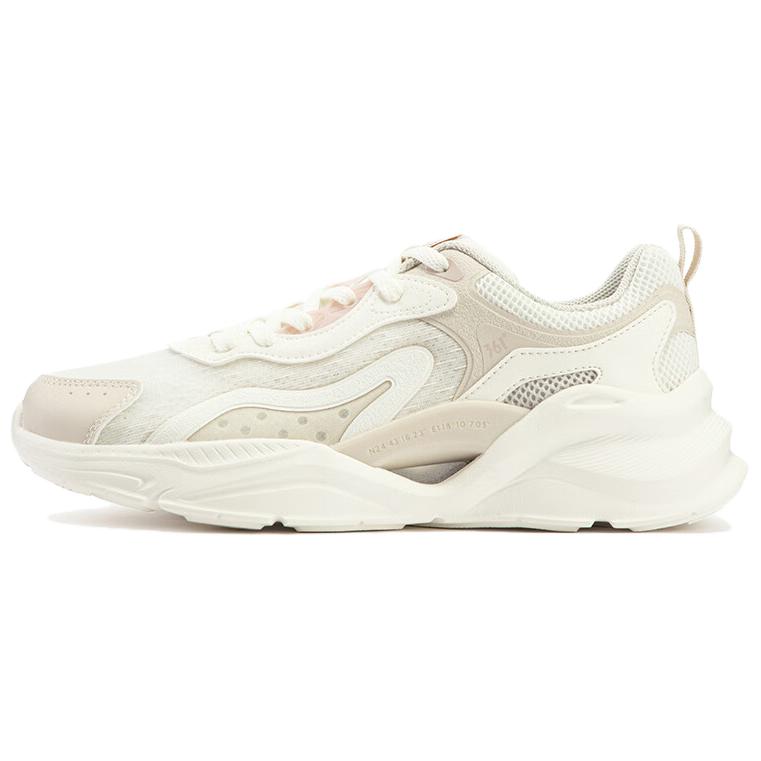 361° Wear-Resistant Low-Top Casual Shoes Women's White Brown