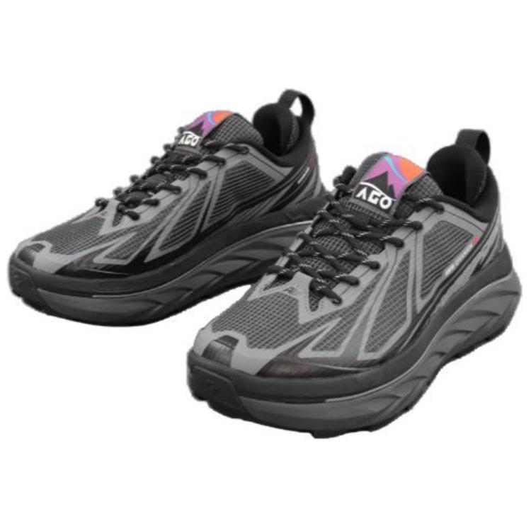 Anta Cushioned Slip-Resistant Low-Top Outdoor Shoes Unisex Black Castle Gray купить в интернет-магазине Yoocart с быстрой доставкой по России.