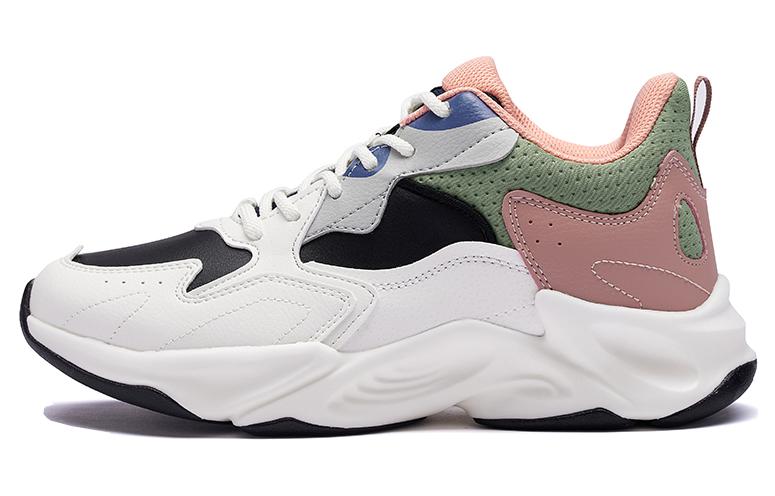 361° Slip Resistant And Abrasion Resistant Coverage Low Top Sports Casual Shoes Women's Feather White Oil Ink Blue