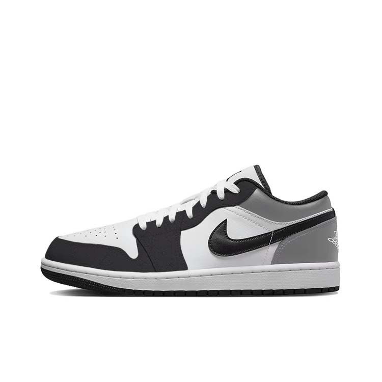 Jordan Air Jordan 1 Cushioned Slip-Resistant Low-Top Vintage Basketball Shoes Men's Black White