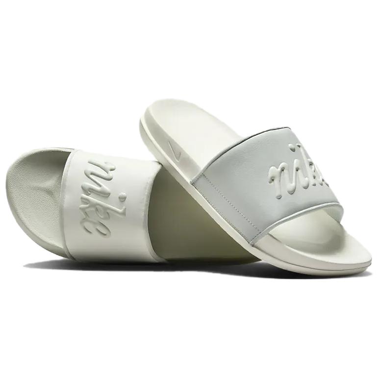 Nike Offcourt Slip Resistant Slide Slippers Women's White Silver купить в интернет-магазине Yoocart с быстрой доставкой по России.