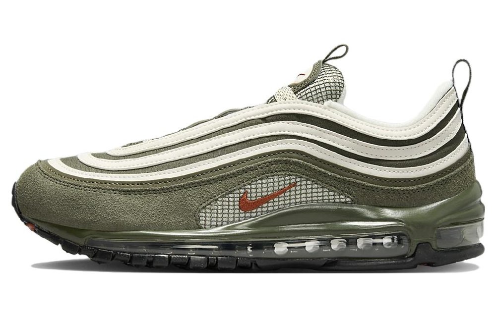 Nike Air Max 97 Повседневная обувь Низкие кеды Зеленые Мужские