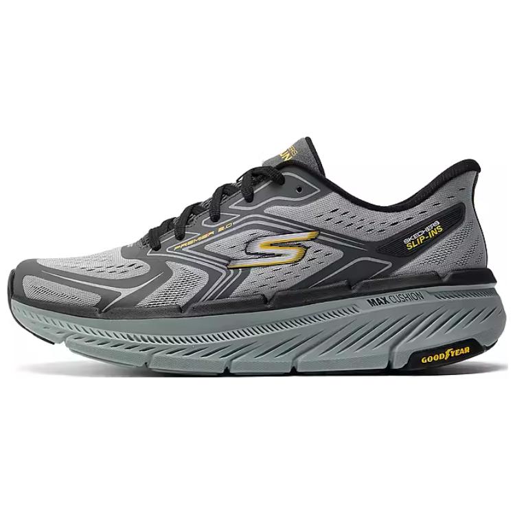 Skechers MEN'S GO Cushioned Slip-Resistant Low-Top Casual Shoes Men's Gray
