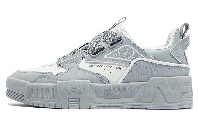 361° Anti Slip Wear Resistant Low Top Skateboard Shoes Women's Cool Mist Gray