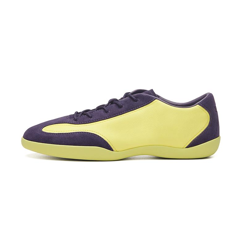 EQLZ EQUALIZER Anti-Slip Wear-Resistant Low-Top Vintage Basketball Shoes Unisex Yellow Purple