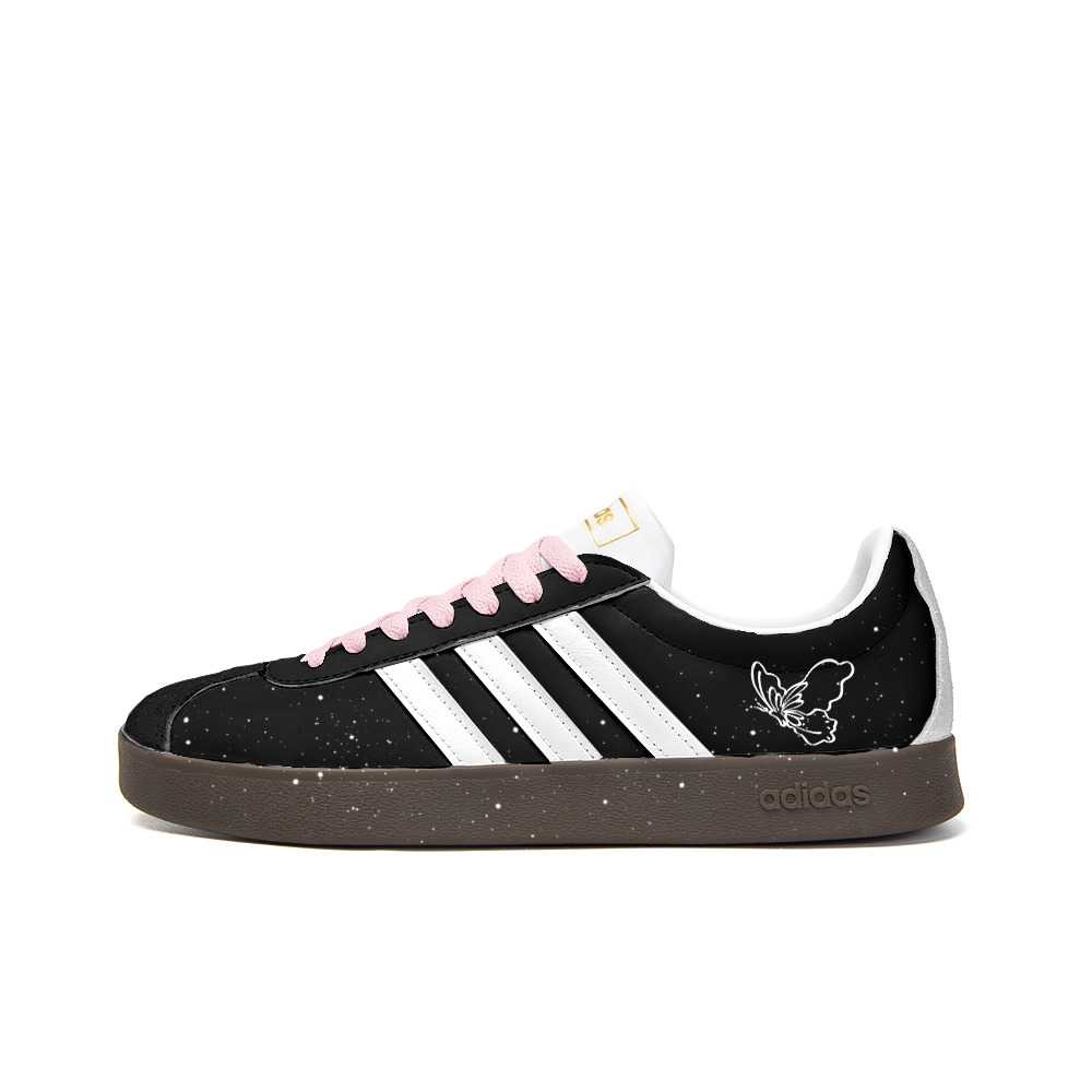Adidas Neo VL Court 2.0 Wear resistant And Lightweight Low Top Skateboard Shoes Unisex Black