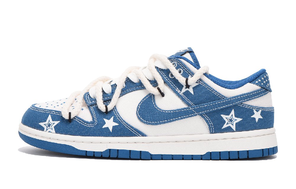 Nike Dunk Low Low-Top Skateboard Shoes Men's Blue White