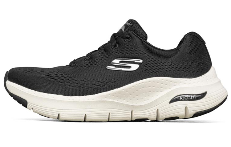 Skechers Arch Fit Sneakers Black/White Women's