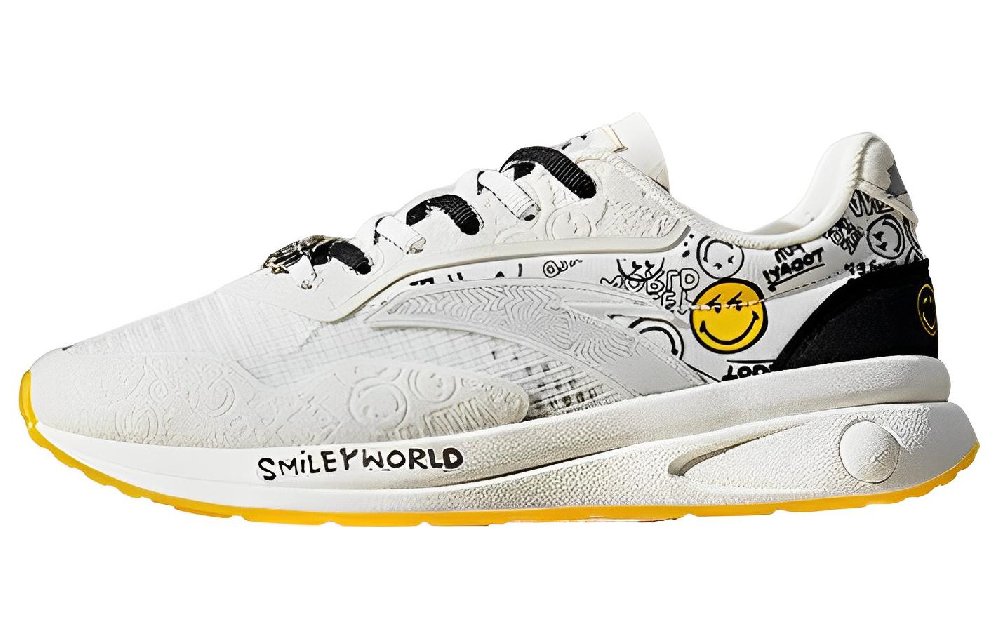 Anta Anti-Slip Wear-Resistant Low-Top Casual Shoes Men's White Black Yellow