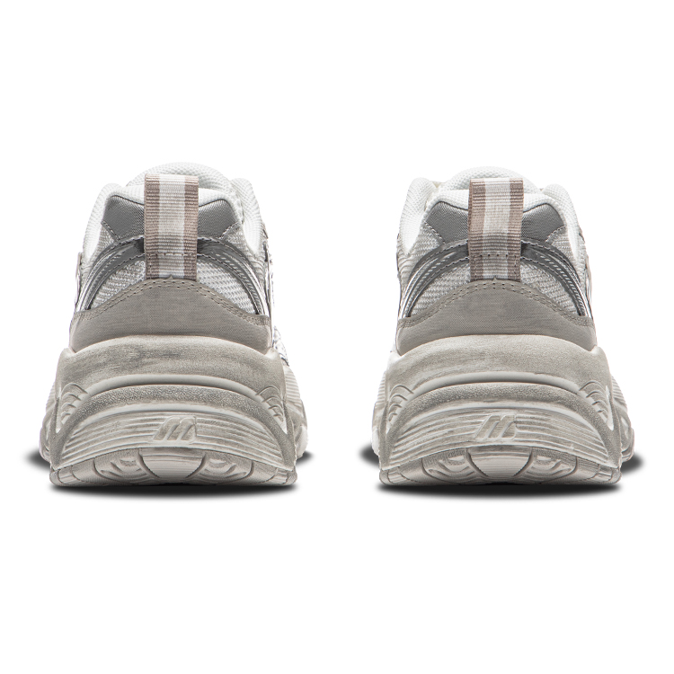 Mizuno TRAINER 2K Cushioned Slip Resistant Breathable Low Top Running Shoes Unisex White Gray