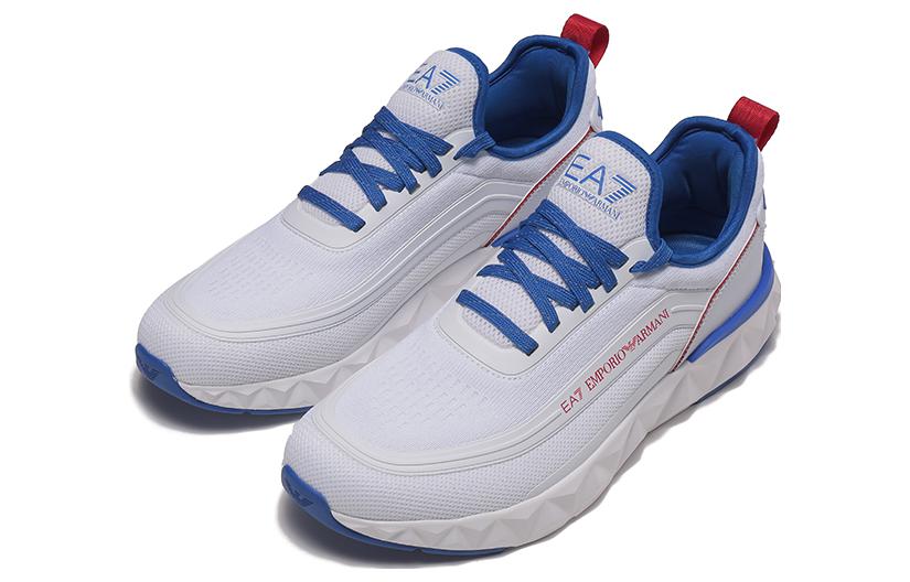 EMPORIO ARMANI EA7 Casual Shoes Unisex Low top White/Blue купить в интернет-магазине Yoocart с быстрой доставкой по России.