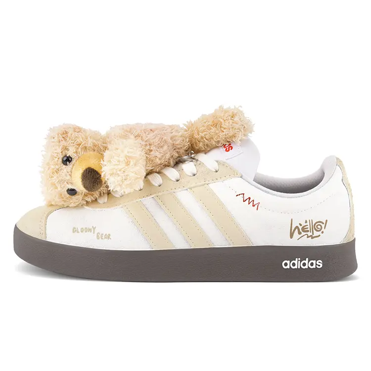 Adidas VL COURT 2.0 Slip Resistant Shock Absorbers With Abrasion Resistant Properties Low top Skateboard Shoes Unisex