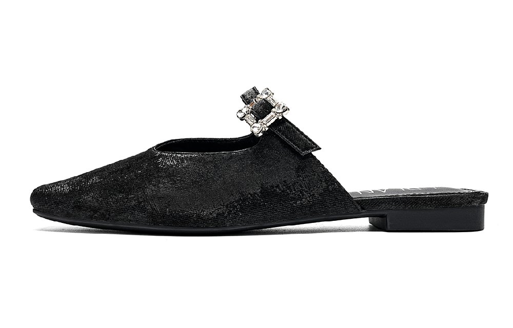 EBLAN Wrap-toe Slippers Women's Black
