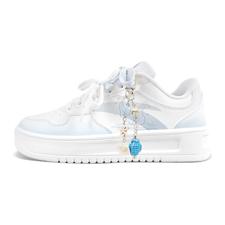 Anta Relaxed Slip Resistant Abrasion Resistant Low top Skateboard Shoes Unisex Blue Green Mismatched