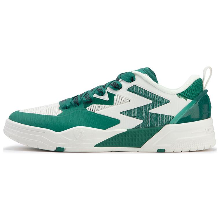 361° Low-Top Skateboard Shoes Men's White Green