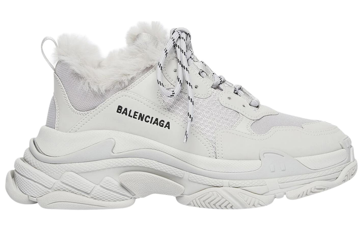 Balenciaga Triple S 'Faux Fur   Grey' купить в интернет-магазине Yoocart с быстрой доставкой по России.