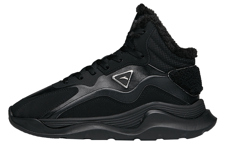 Anta Life Collection Anti-Slip Wear-Resistant Mid-Top Casual Shoes Women's Black
