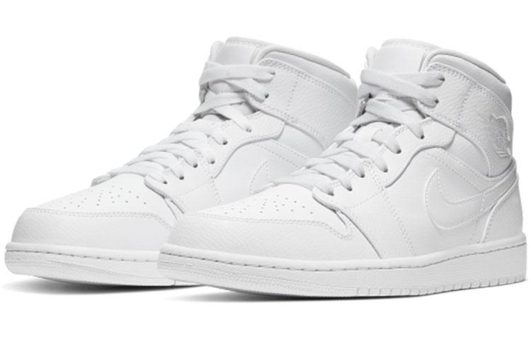 Jordan Air Jordan 1 Mid Non-slip Wear-resistant Shock Absorption Mid-Top Vintage Basketball Shoes Men's Carolina Blue купить в интернет-магазине Yoocart с быстрой доставкой по России.