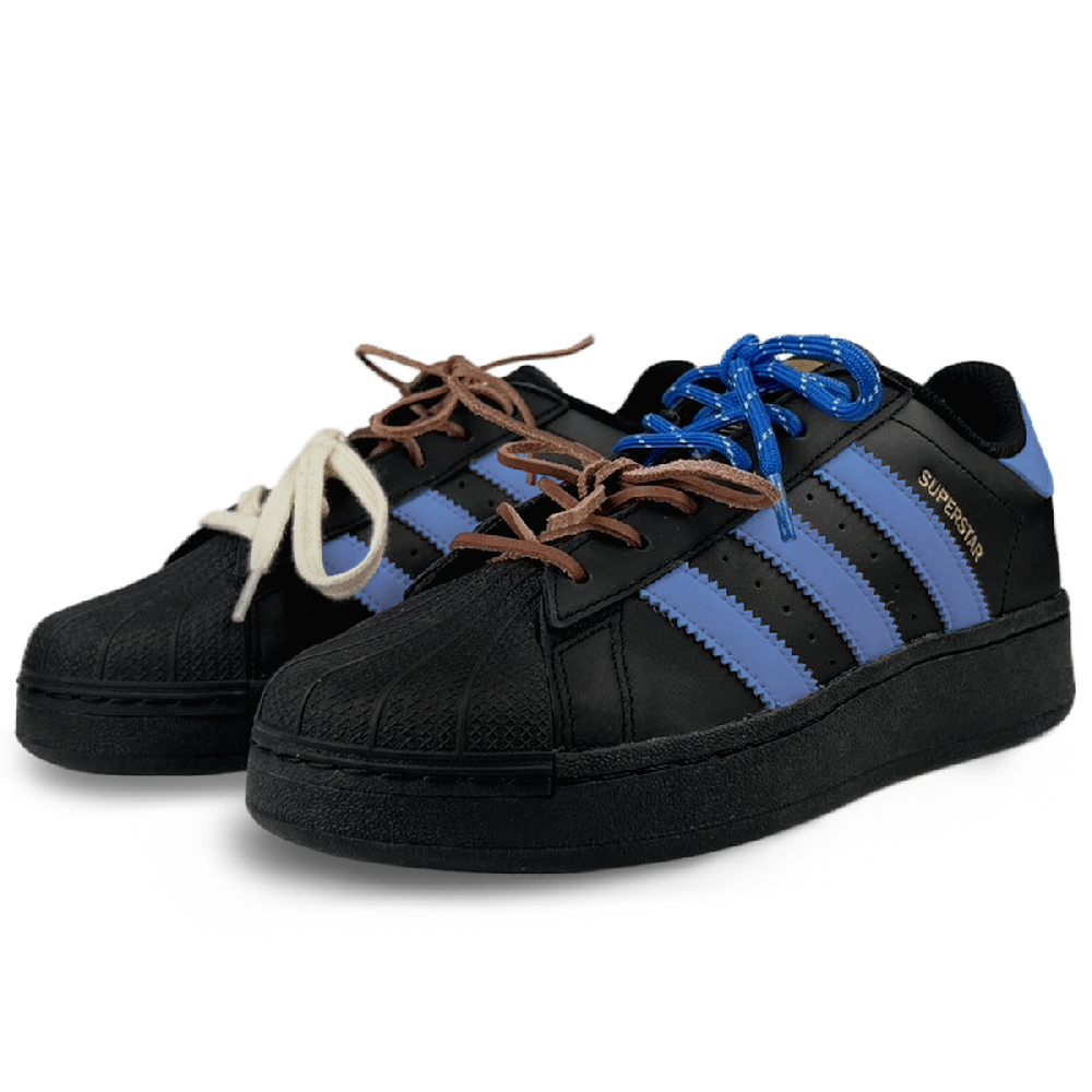 Adidas Originals SUPERSTAR XLG Slip-Resistant Low-Top Skateboard Shoes Unisex Navy Blue