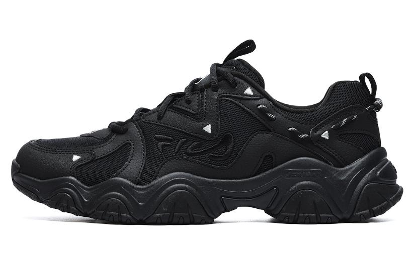 FILA Fluid 4 Cat Paw 4.0 Breathable Lightweight Rebound Low Top Casual Shoes Men's Black